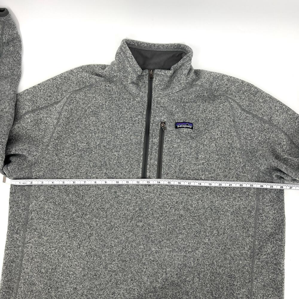 Patagonia Mens Better Sweater 1/4 Zip Fleece Pullover in GrayPreowned Size XXL - Picture 4 of 9